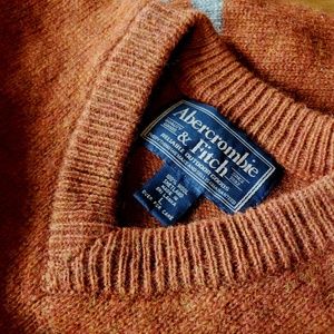 Abercrombie Men's Shetland Wool Aweater, size L